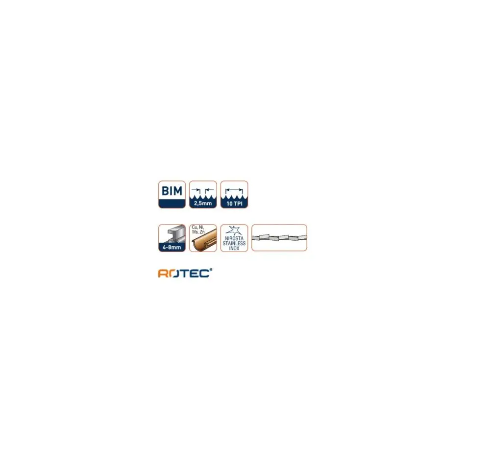 ROTEC Reciprozaagblad RC480 - specificaties 2