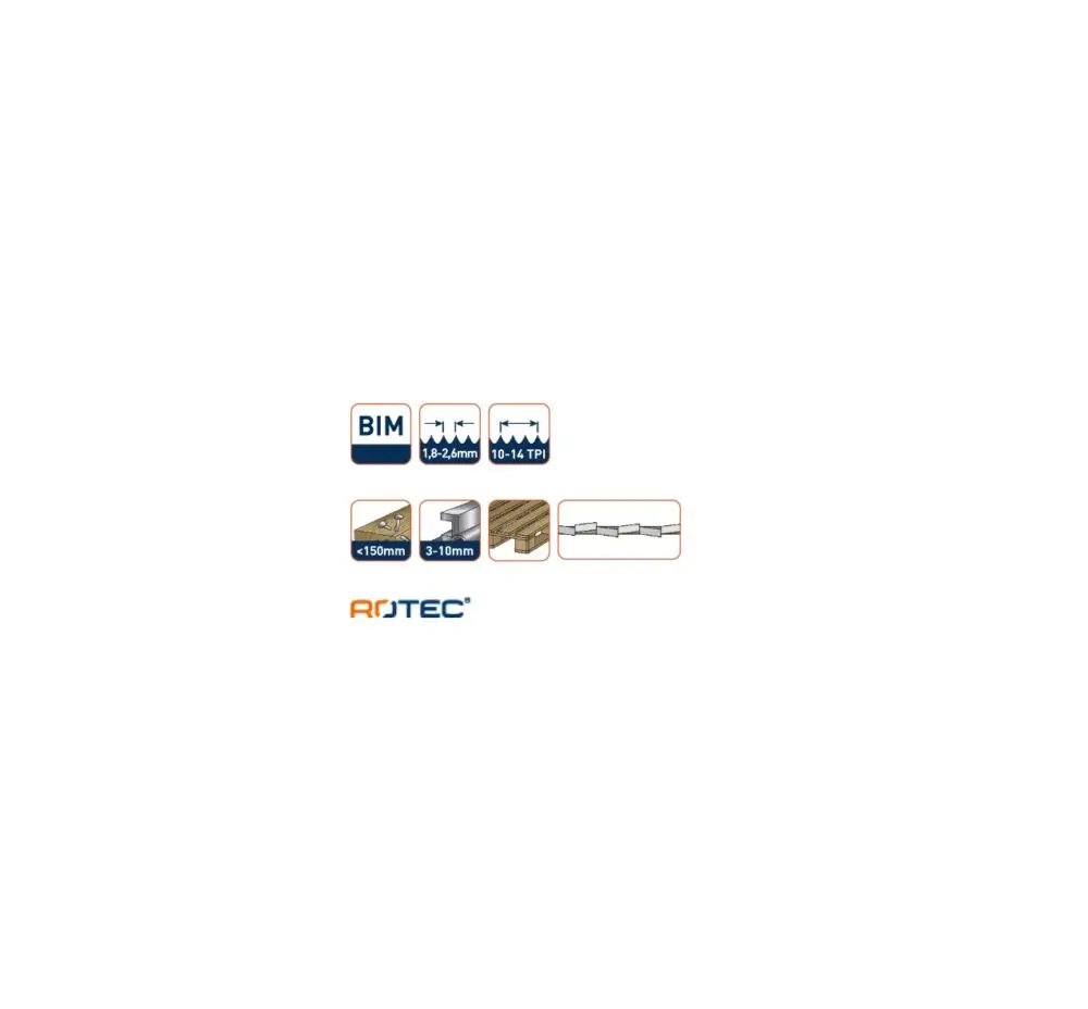 ROTEC Reciprozaagblad RC530 - specificaties 2