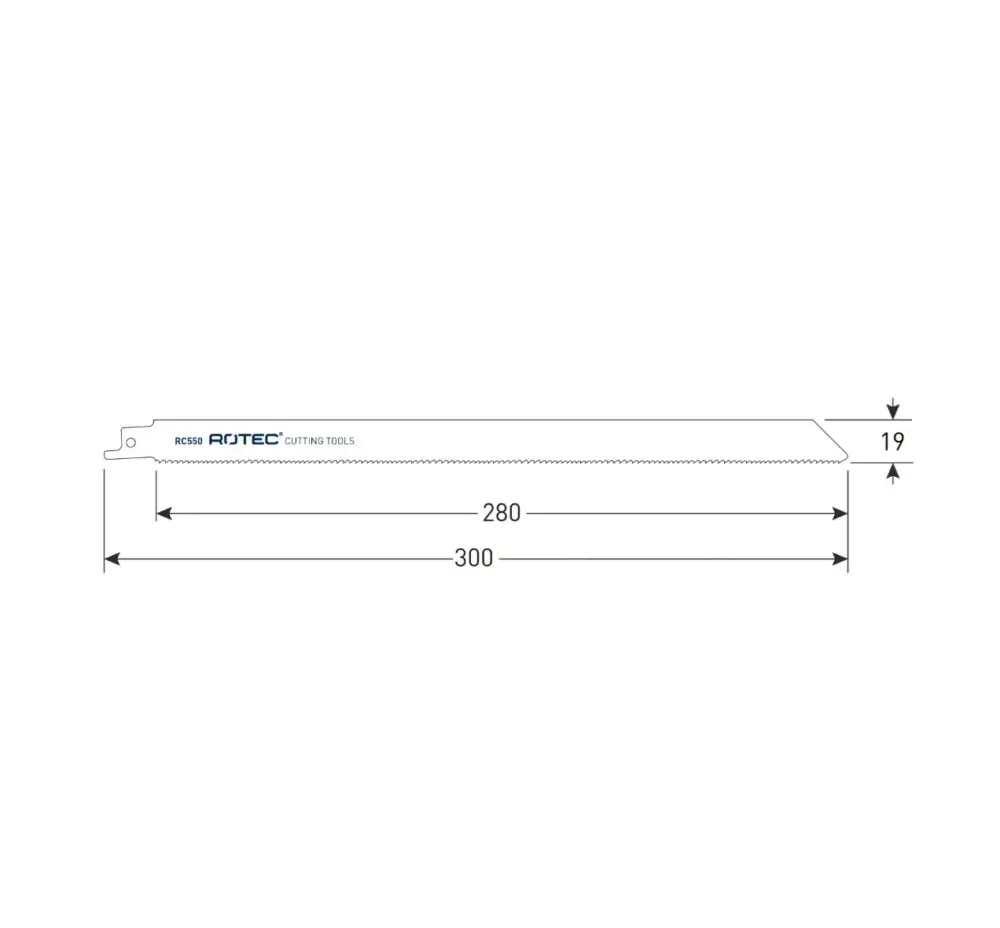 Reciprozaagblad RC550 ROTEC Reciprozaagblad RC550