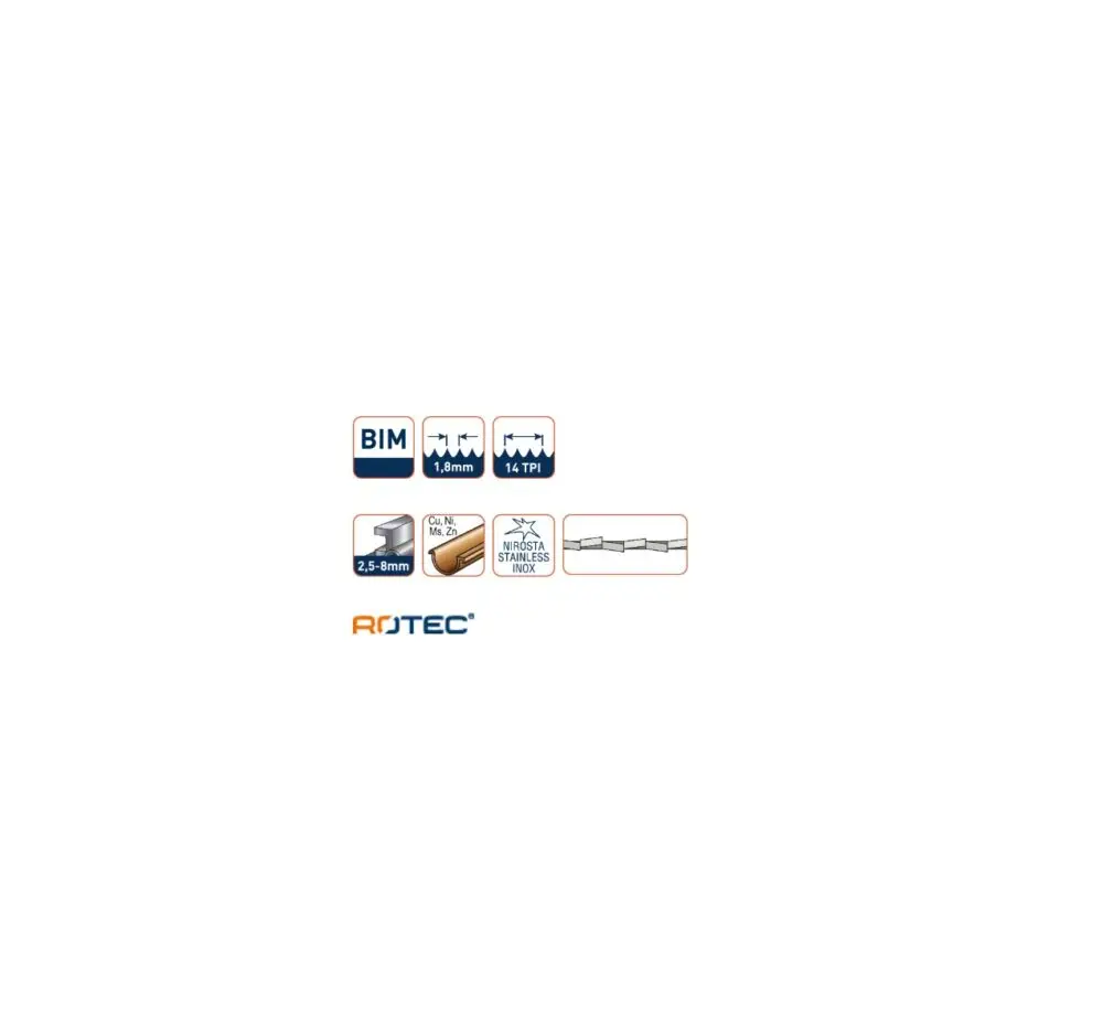 ROTEC Reciprozaagblad RC620 - specificaties 2