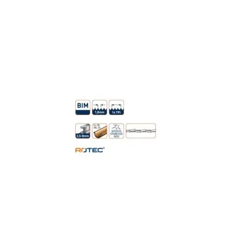 ROTEC Reciprozaagblad RC620 - specificaties 2