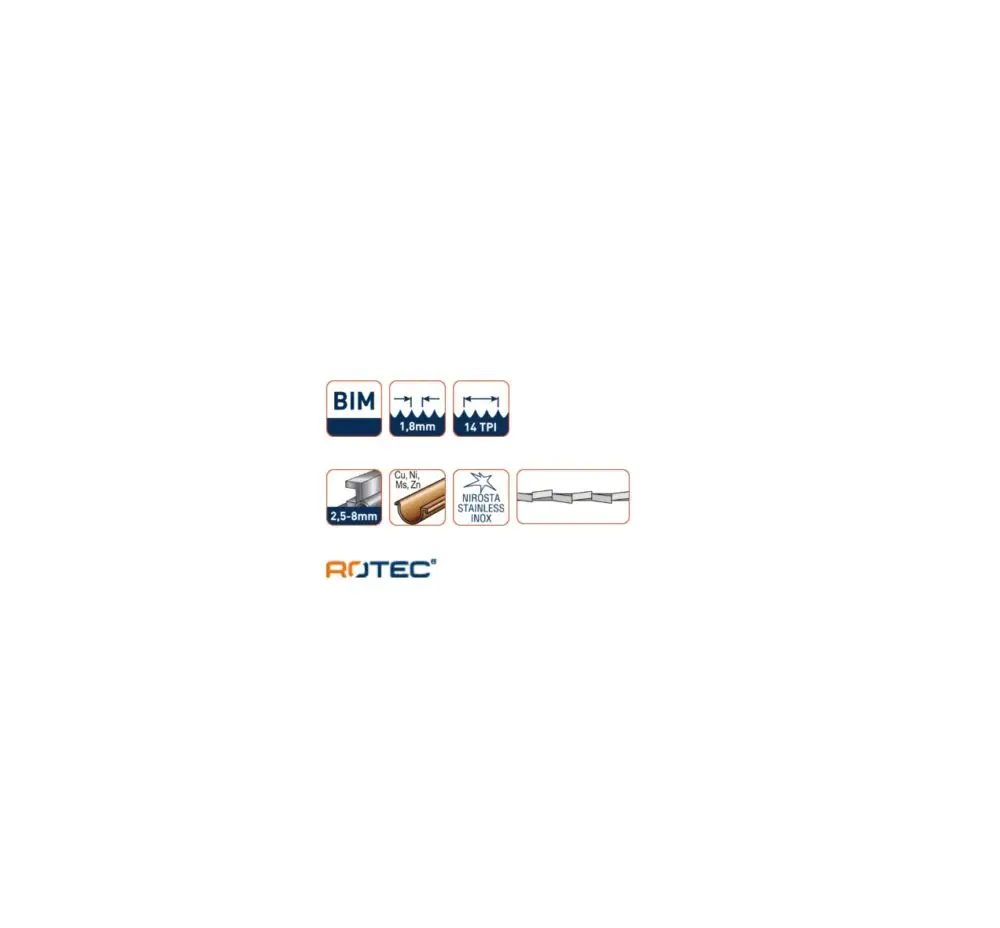 ROTEC Reciprozaagblad RC650 - specificaties 2