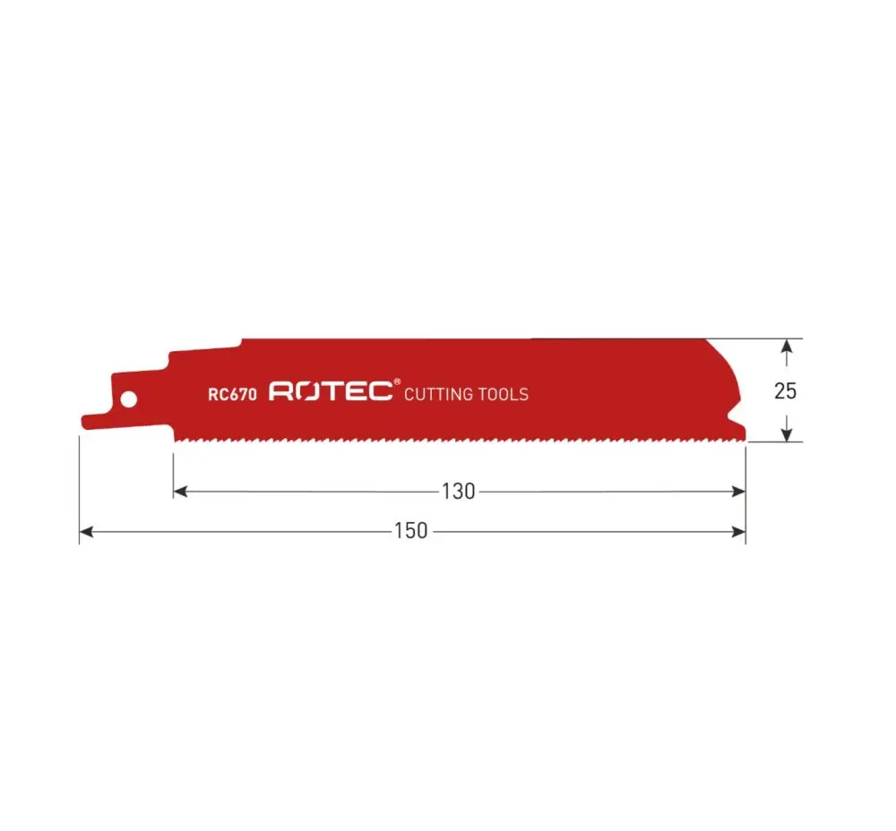 ROTEC Reciprozaagblad RC670