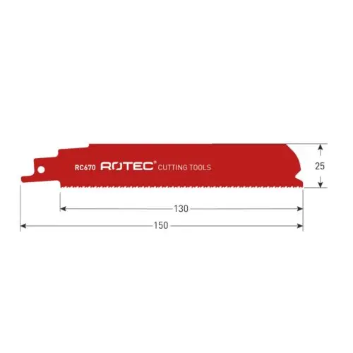ROTEC Reciprozaagblad RC670