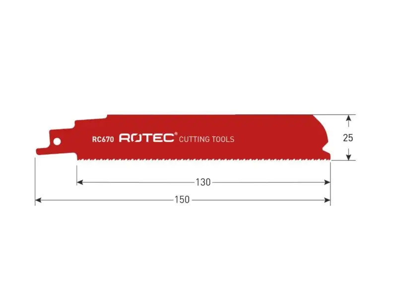 ROTEC Reciprozaagblad RC670