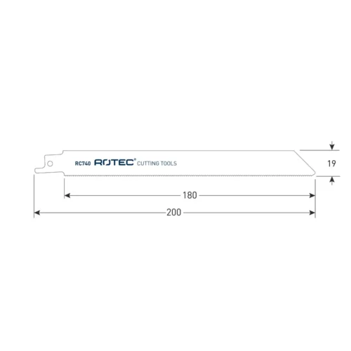 ROTEC Reciprozaagblad RC740