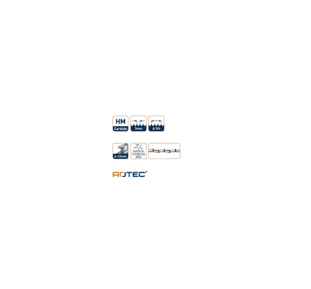 ROTEC Reciprozaagblad RC780 - specificaties 2