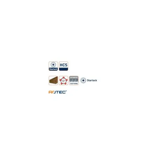 ROTEC HCS Starlock invalzaagblad type MTC65, 65x50 mm - specificaties