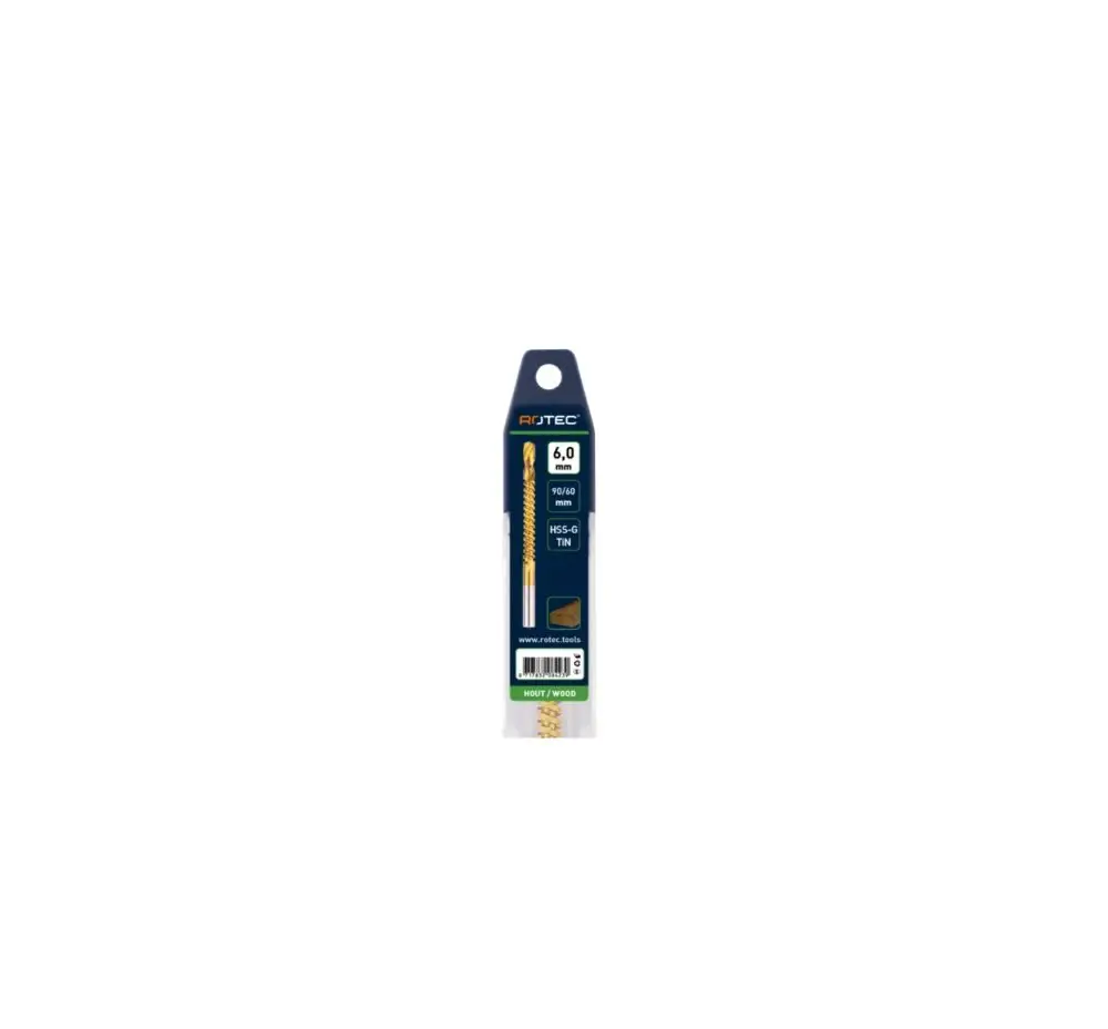ROTEC HSS Freesboor, TiN, in EV-pack - specificaties 2