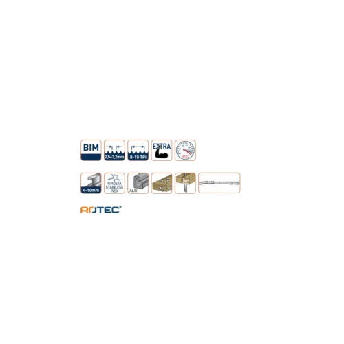 ROTEC Reciprozaagblad RC961 - specificaties 2