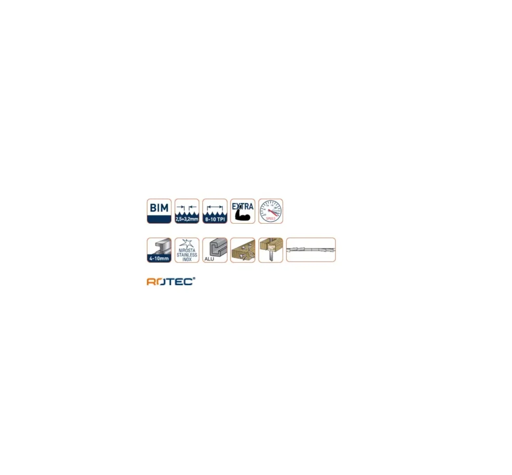 Reciprozaagblad RC962 meer specs ROTEC Reciprozaagblad RC962 - specificaties 2