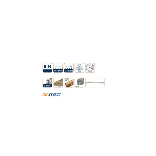 Reciprozaagblad RC964 meer specs ROTEC Reciprozaagblad RC964 - specificaties 2