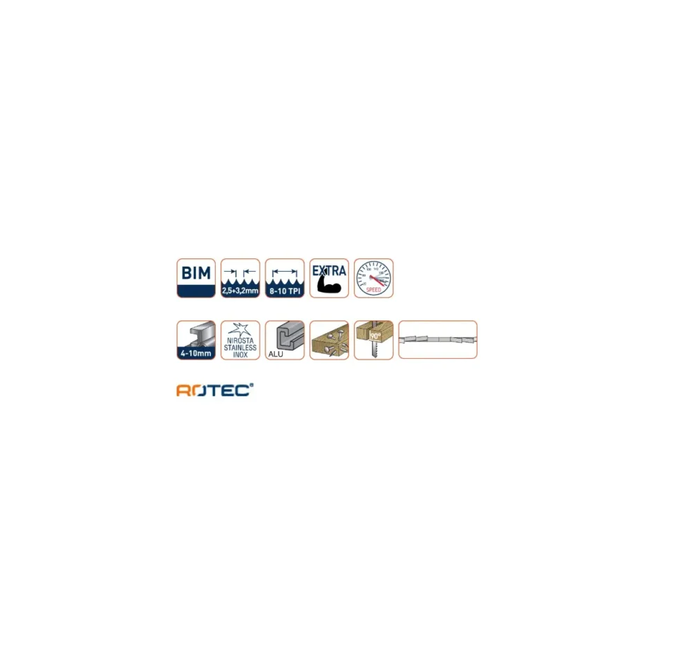 ROTEC Reciprozaagblad RC968 - specificaties 2