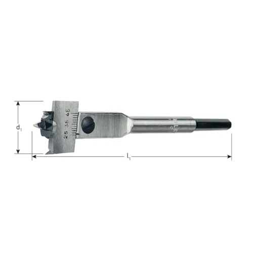 ROTEC Verstelbare speedboren, lang, type '231', ø15-45 mm