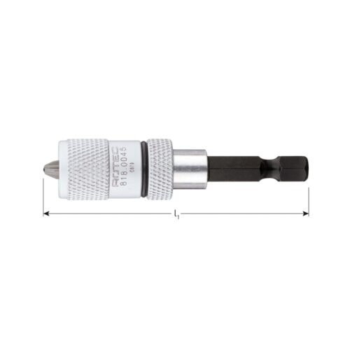 ROTEC Magnetische bithouder voor snelbouwschroeven, 65mm