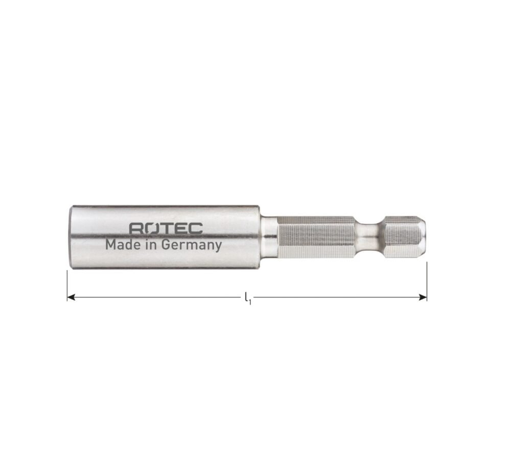 ROTEC RVS Bithouder, met C-ring