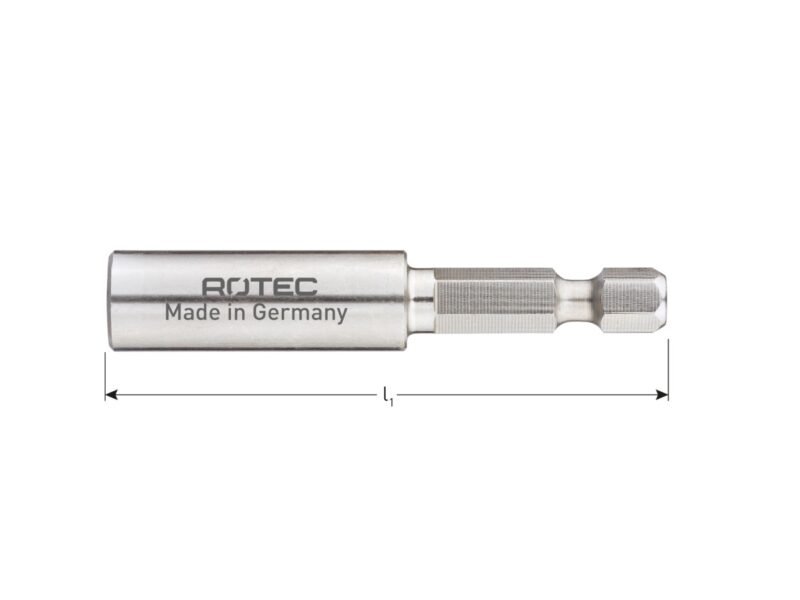 ROTEC RVS Bithouder, met C-ring