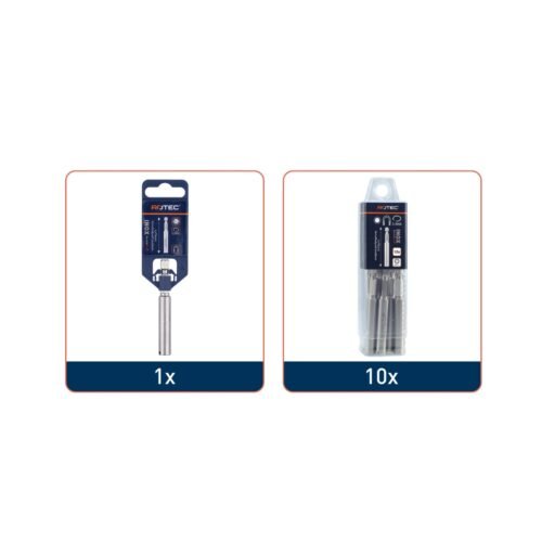 RVS Bithouder, met C-ring, magnetisch specs ROTEC RVS Bithouder, met C-ring, magnetisch - specificaties