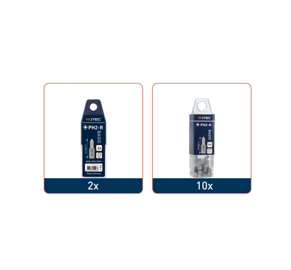 ROTEC Schroefbit PH-R, C6.3 (gereduceerd) - specificaties