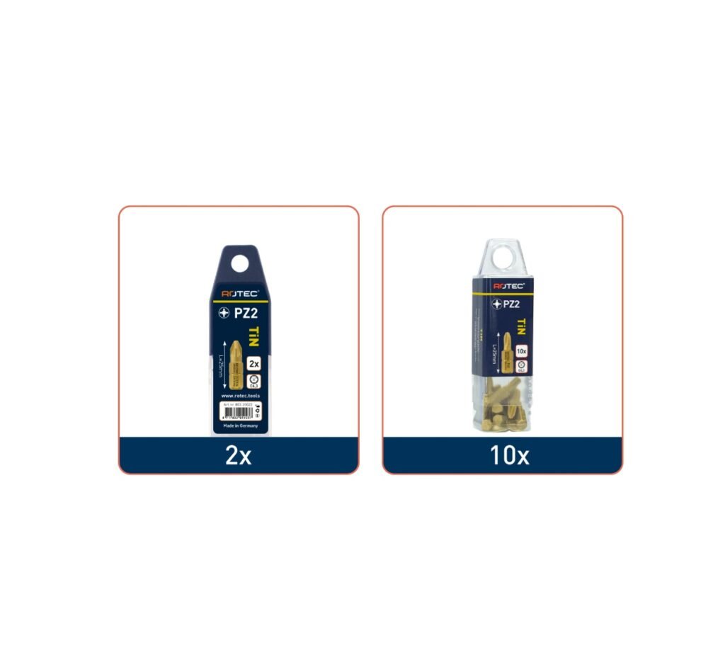 ROTEC Schroefbit PZ, C6.3, TiN - specificaties 2