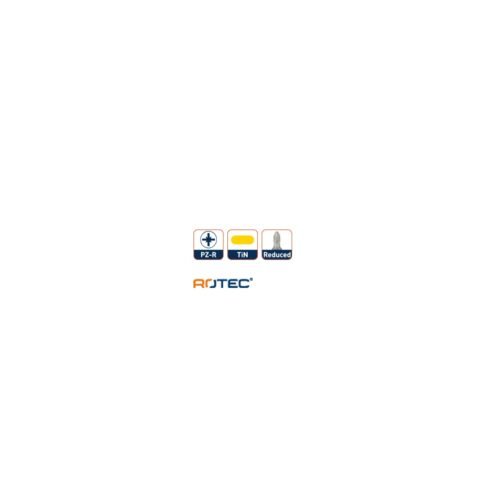 ROTEC Schroefbit 'TiN', C6.3, gereduceerd, PZ 2R - specificaties 3