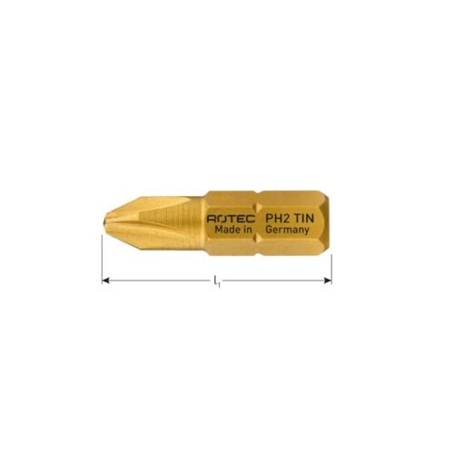 ROTEC Schroefbit PH, C6.3, TiN