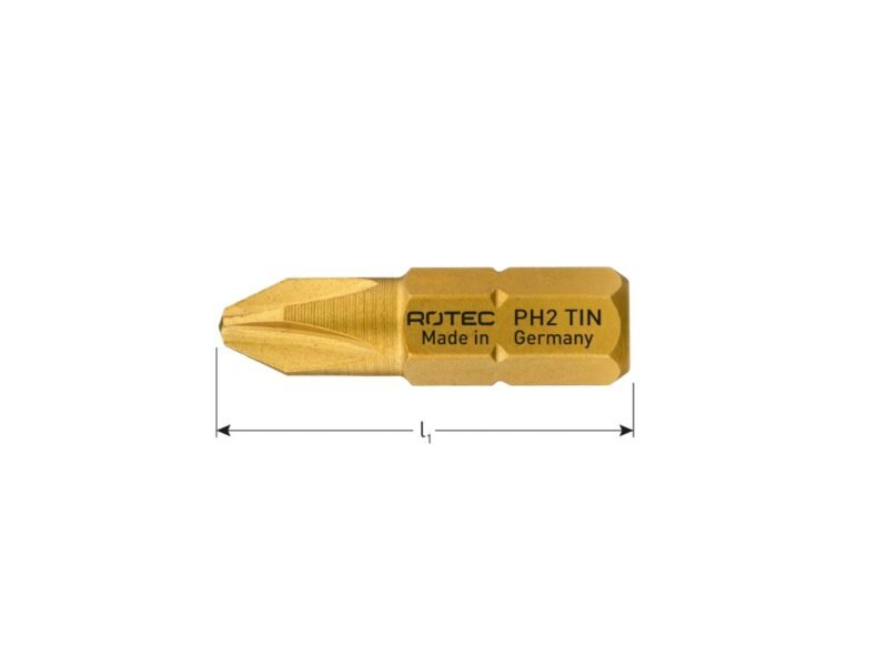 Schroefbit TiN, C6 3, PH 1x25, VE 2