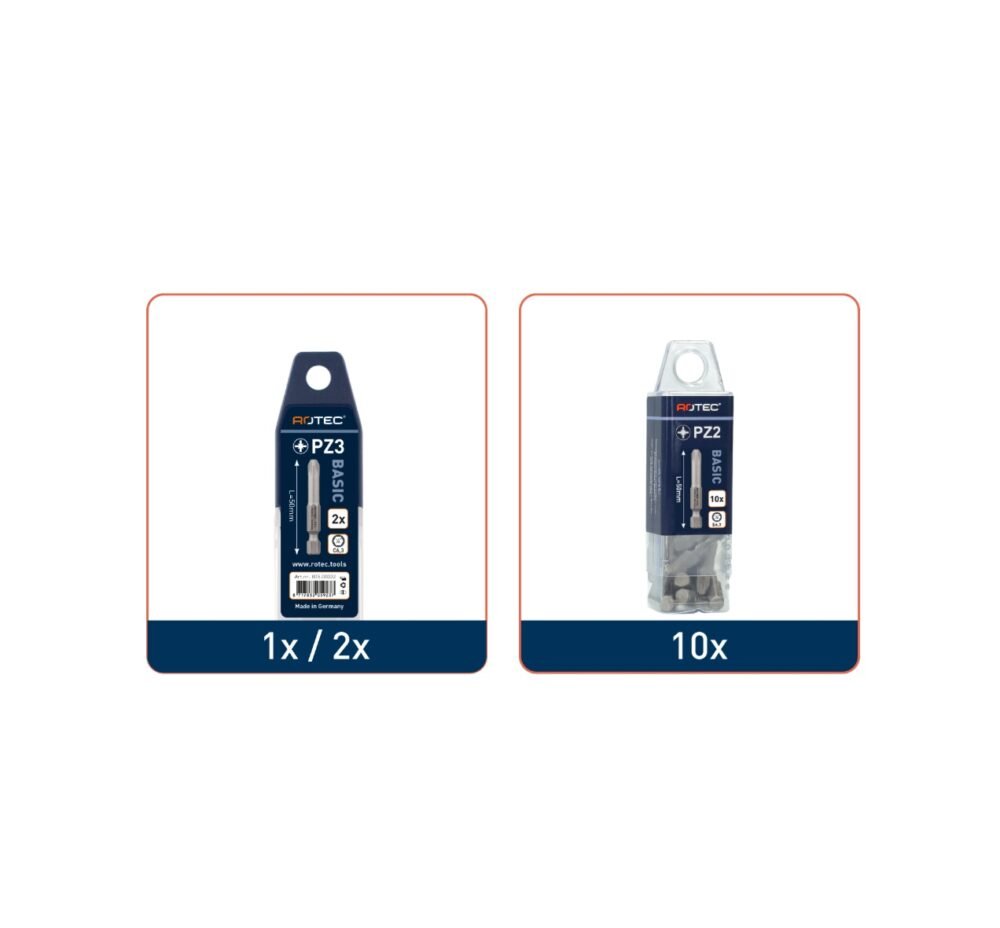ROTEC Schroefbit PZ, E6.3 - specificaties 2