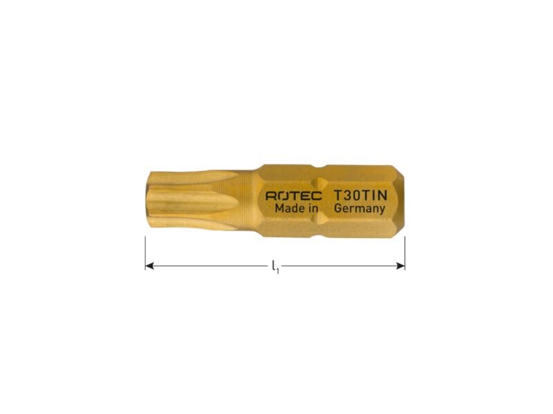 ROTEC Schroefbit T, C6.3, TiN