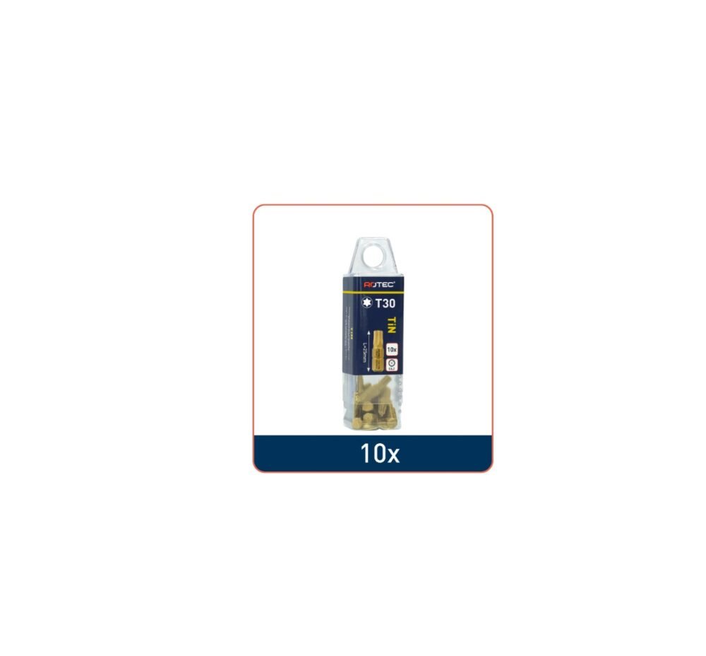 ROTEC Schroefbit T, C6.3, TiN - specificaties 2