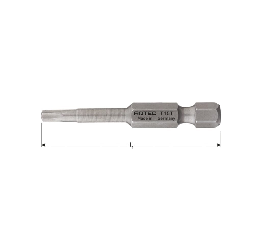 Schroefbit T T, E6 3 ROTEC Schroefbit T-T, E6.3